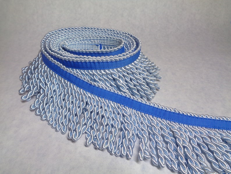Fringes 10 Different Colors With border of Blue Etsy