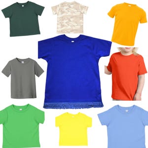 Israelite Boys T-shirt with fringes, Hebrew Israelite shirts, fringes, garments with fringes, clothes with fringes, 26 Color Options