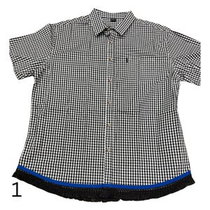 Israelite Men&#39;s Button Down shirts, Hebrew Israelite, Fringes, Shirts with fringes, Fringed Shirts, Hebrew Israelite, Clothes with fringes