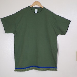 Men&#39;s Israelite T-Shirts with MATCHING Fringes, Hebrew T-shirt with fringes, fringes, Hebrew Israelite, garments with fringes, fringed