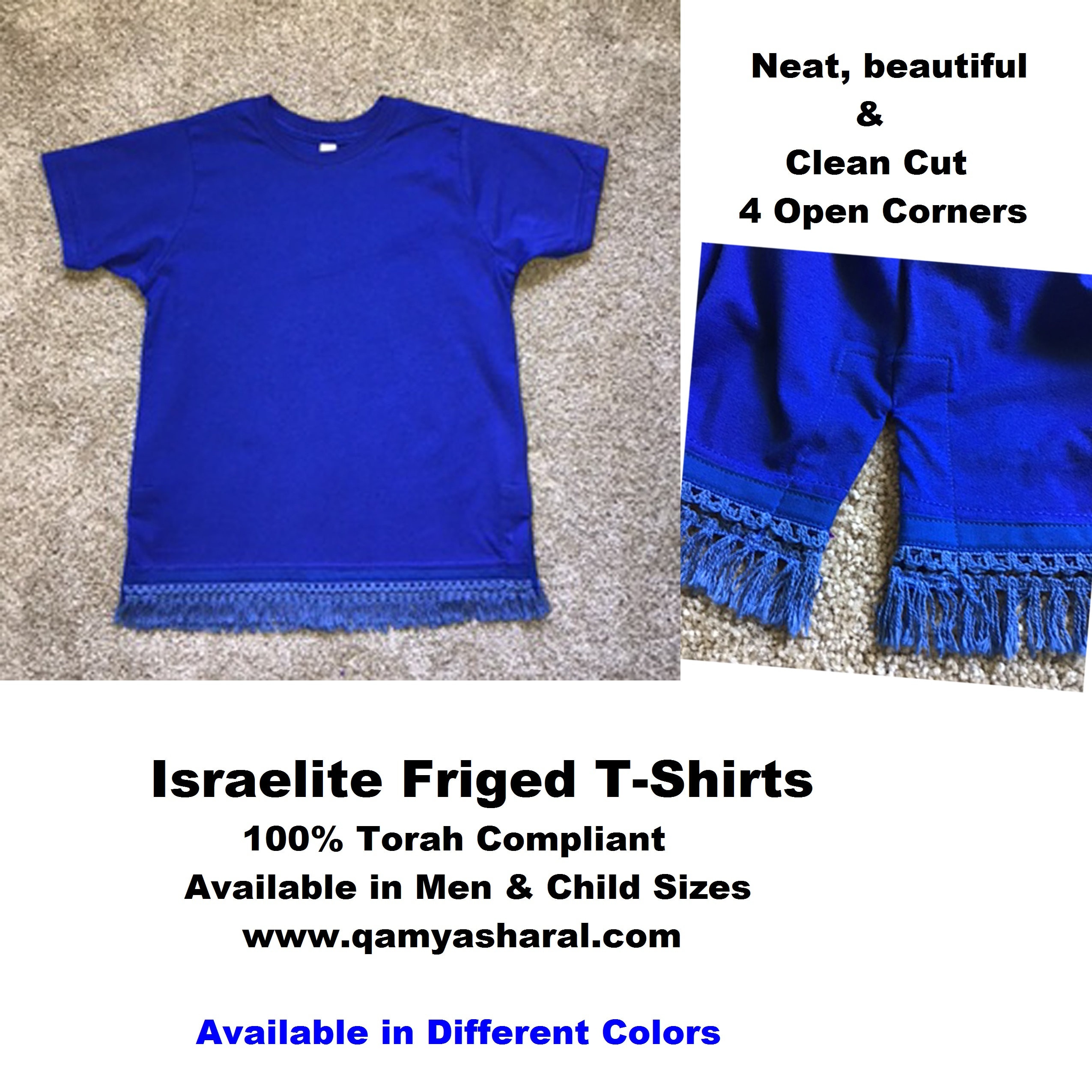Hebrew Israelite Clothing With Fringes, Hebrew Garments, Multicolor  Available. XS-5XL. Explore Now 