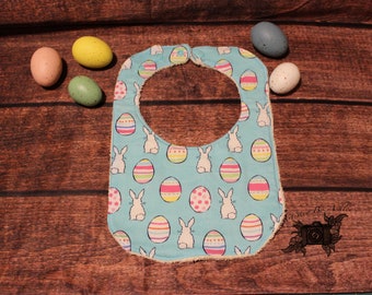 Baby Bib - Easter Eggs & Bunnies