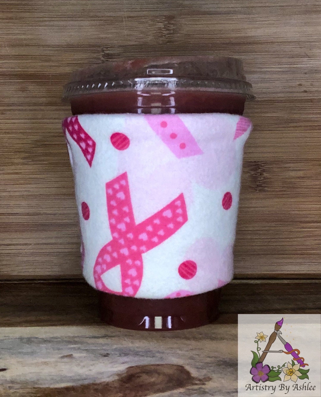 Breast Cancer Ribbons Non-slip Cup Cozy - Etsy