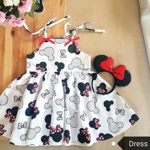 Pink Minnie Mouse Dress. Baby Girl Dress. Minnie Mouse Etsy