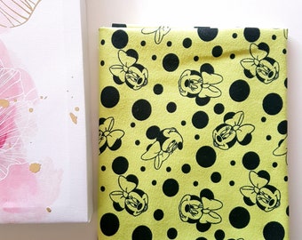 Only 12eu /meter 200gr/m2 mouse print knitted cotton fabric, cotton fabric Single Jersey, mouse print green cotton Jersey
