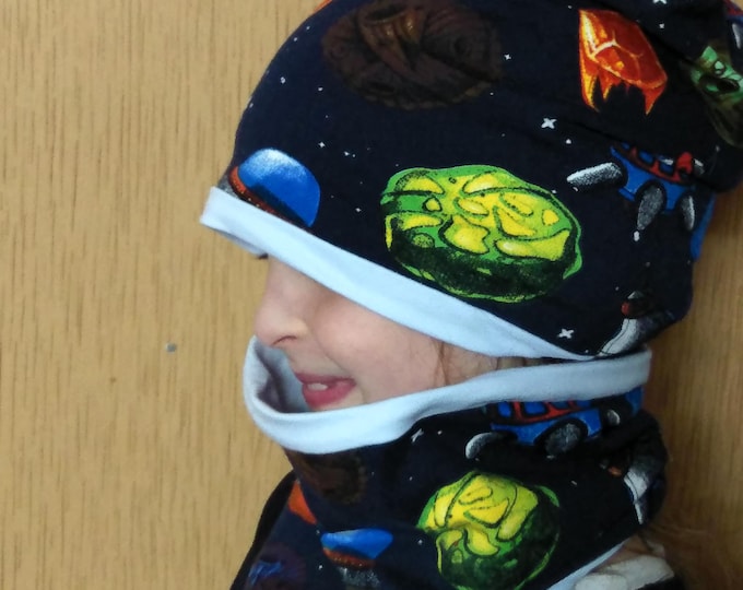 Mütze, kindermütze,Kinderstirnband maus,Jungen stirnband mädchen junge mütze black, mützen set,mouse beanie hat and snood set