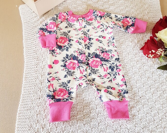 2pcs.Newborn baby girl coming home outfit,baby girl take home romper,baby girl bear ears beanie/snood set,Kit für Neugeborene