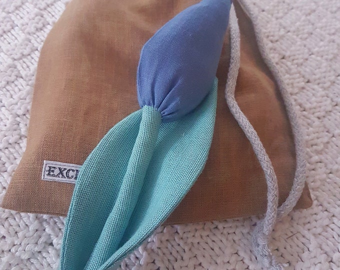 Linen tulip, blue linen handmade tulip, linen tulip bouquet, Mother day linen tulip, Home decor linen tulip, Leinen home decor, Leinen tulip