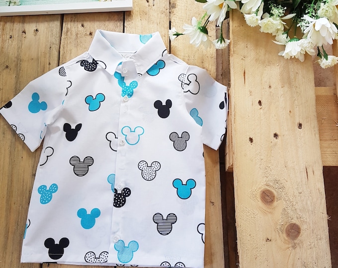 Mouse cookies, pink/Mint Boy/girl Mouse inspired shirt, Mouse heads print boy shirt, Mouse inspired girl shirt,Birthday Mouse top shirt, ,