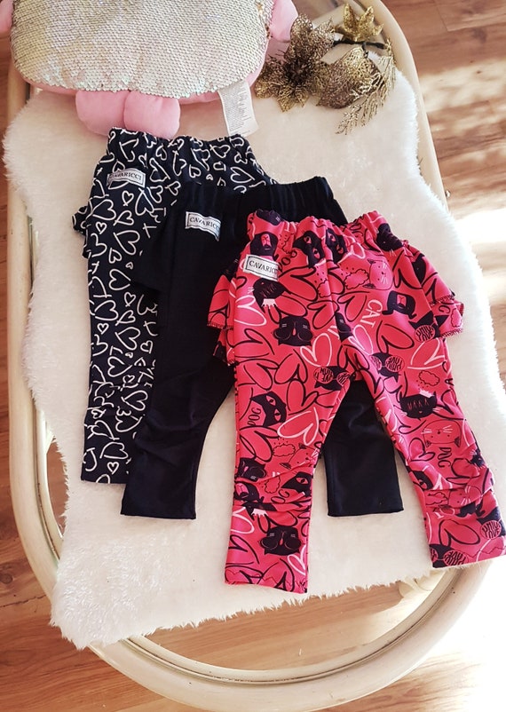 girls ruffle leggings