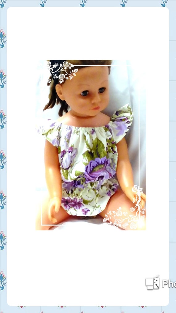baby girl off the shoulder romper