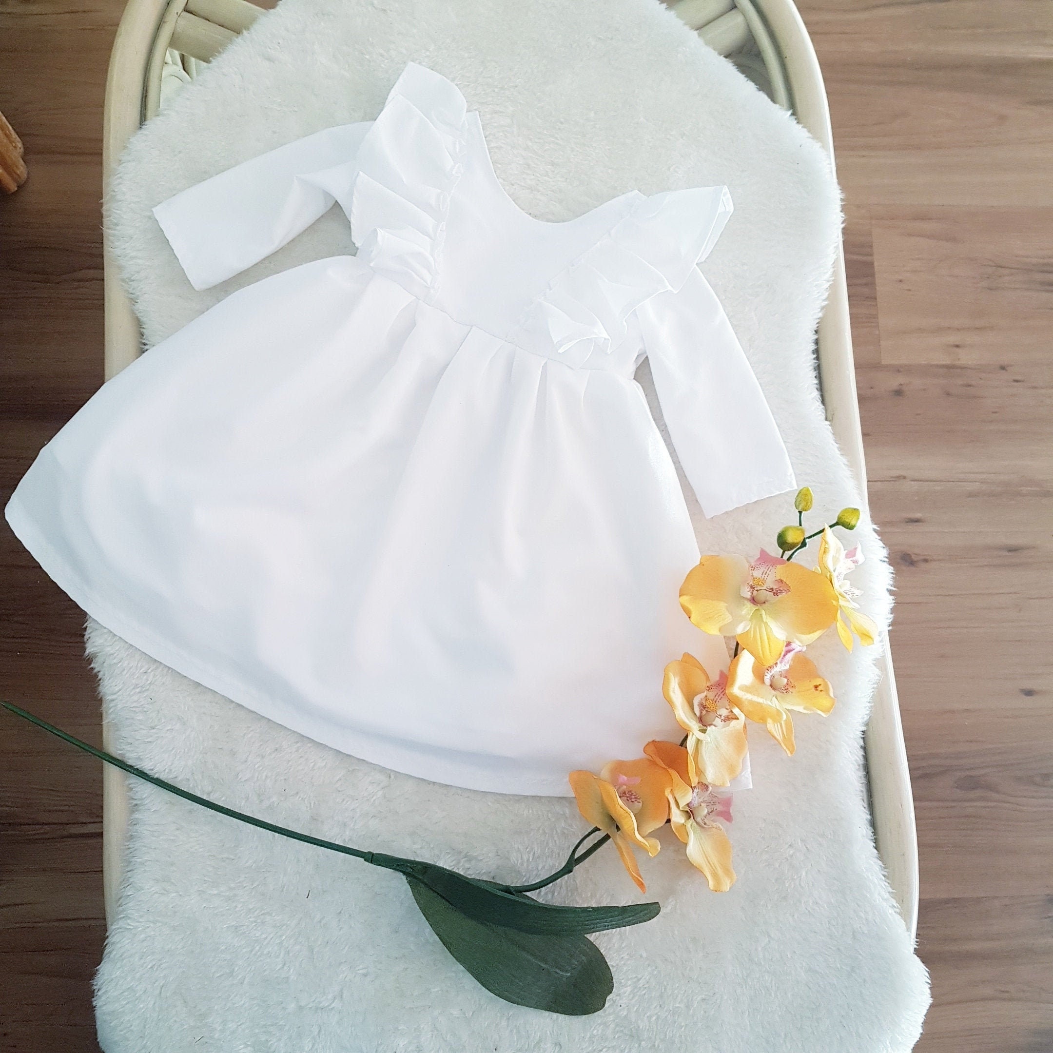 White Baby Dress - Etsy Singapore
