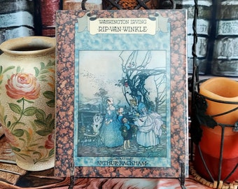 Rip Van Winkle by Washington Irving, Illustrated, First Edition Books, vintage books
