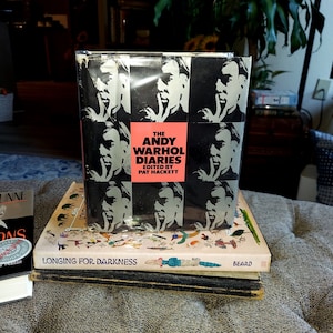 Rare book: 1st edition, 1st print, Andy Warhol Diaries, 1989, A Lonely Life as a closeted gay man looking for love, 1970s, interviews + pics