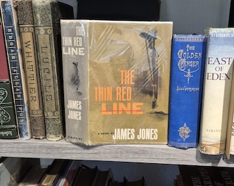 Antique Books The Thin Red Line, James Jones, 1962, First Edition War Novel