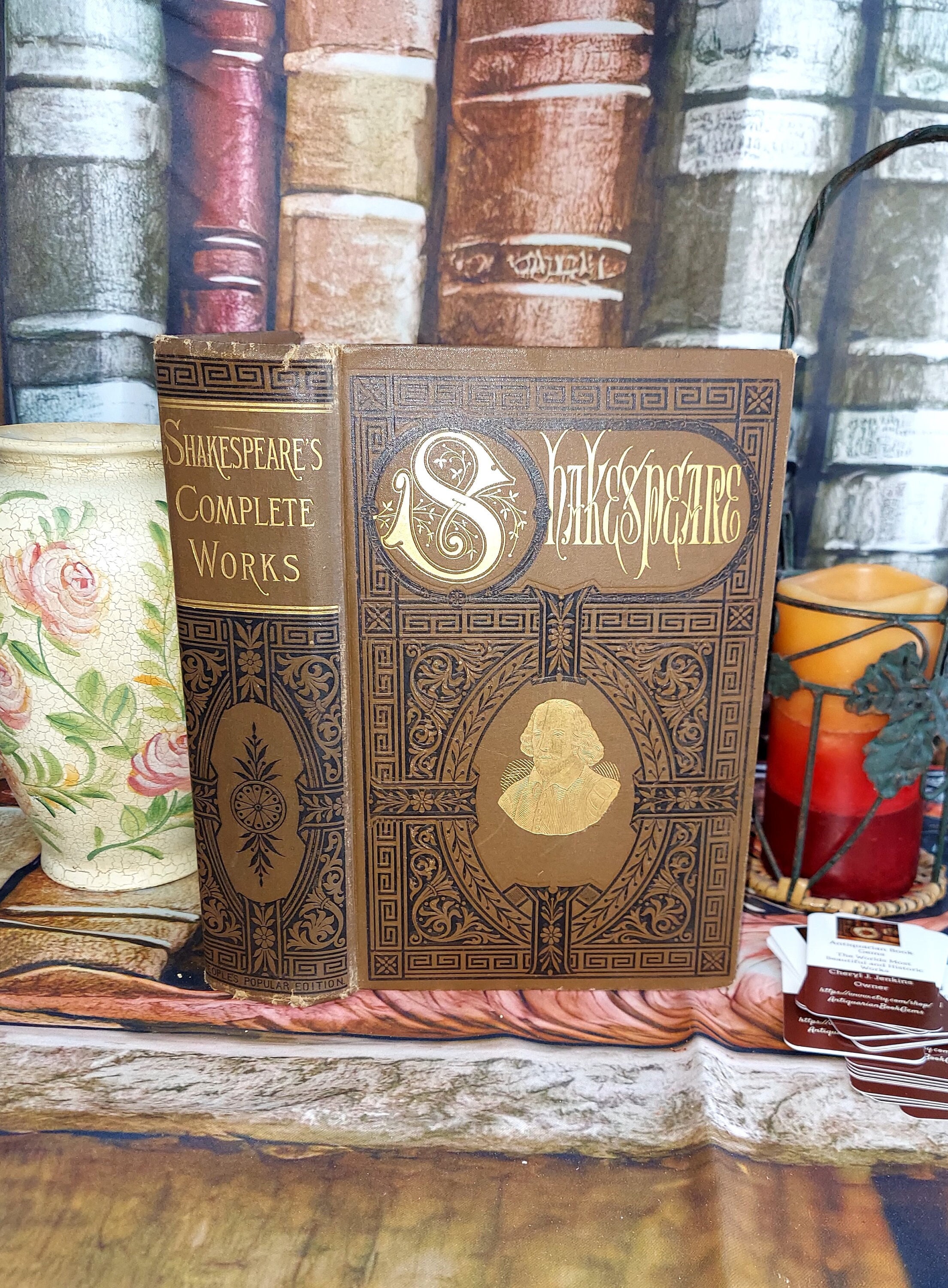 Vintage 1880 Books, the Complete Works of Shakespeare