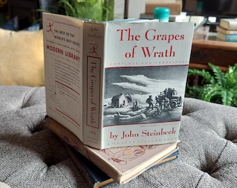 The Grapes of Wrath: John Steinbeck, 1939 First Edition, Vintage Books
