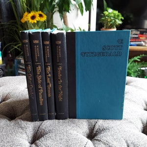 F. Scott Fitzgerald 4 Vol. Set: Tender Is the Night; This Side of Paradise; The Great Gatsby; The Last Tycoon, collectors set books - 1962