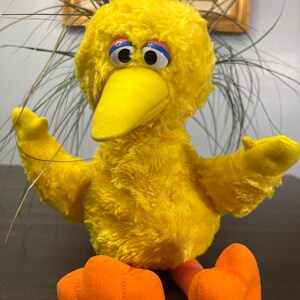 VTG Applause Sesame Street Big Bird Plush Mini Animal Yellow 7" tall;NOS 