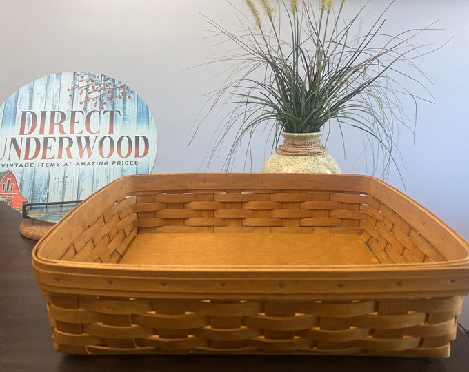Longaberger Letter Tray Basket. Handwoven Wood. Etsy