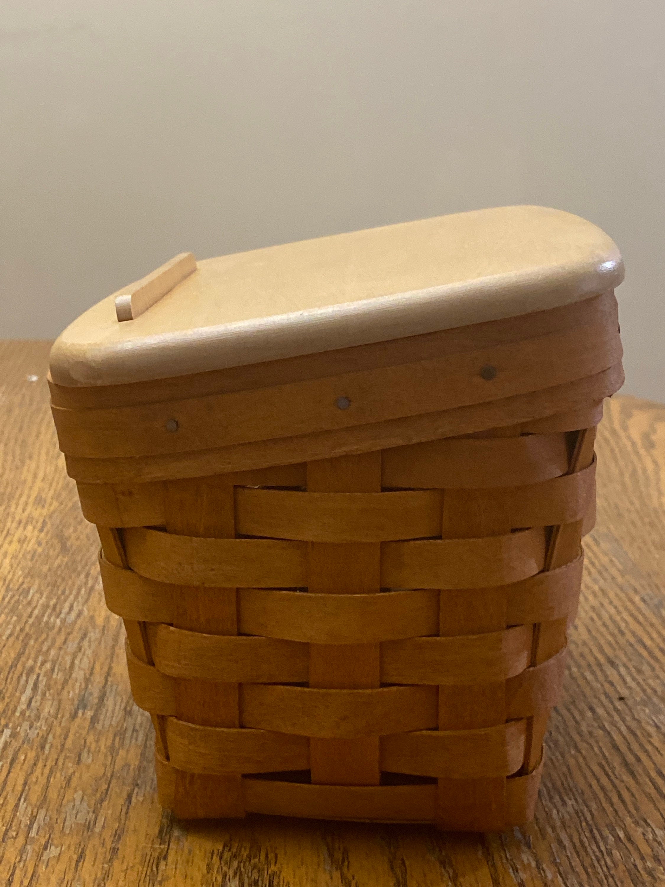 Vintage 1996 Longaberger HandWoven Large Recipe Basket With Etsy