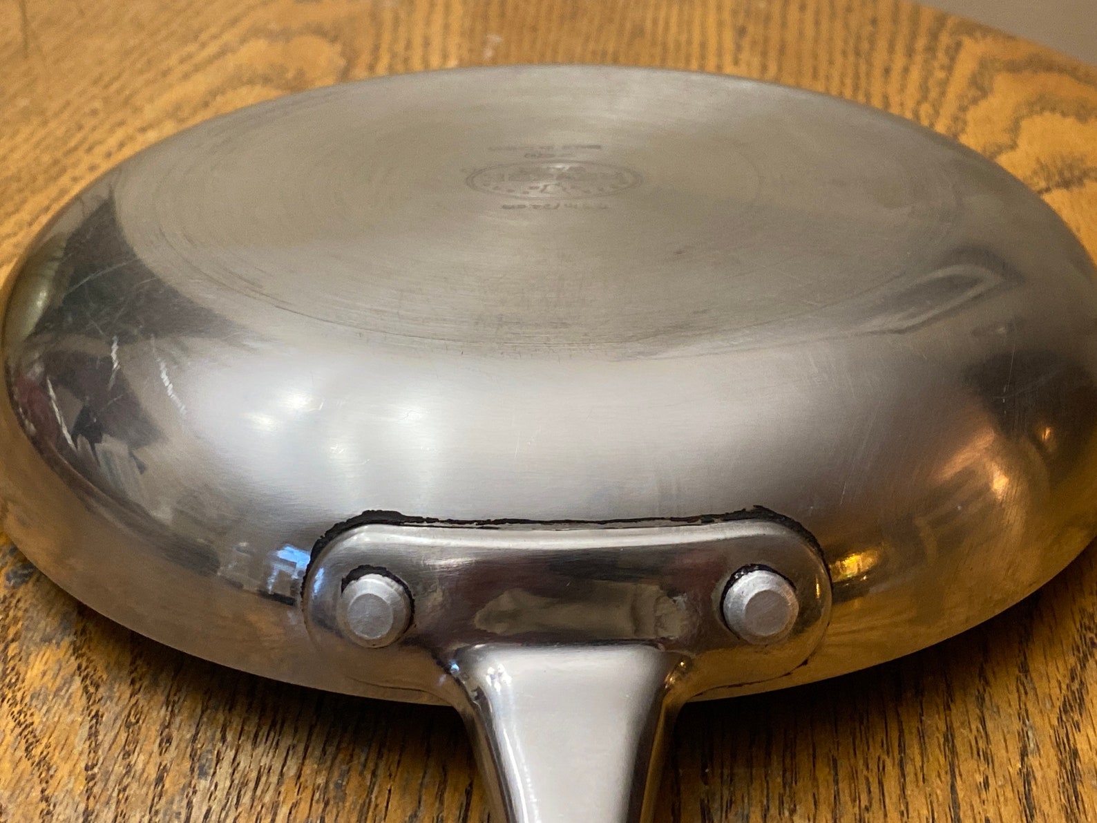 Vintage 9.5 Revere Ware Stainless Steel Heavy Frying Pan Etsy