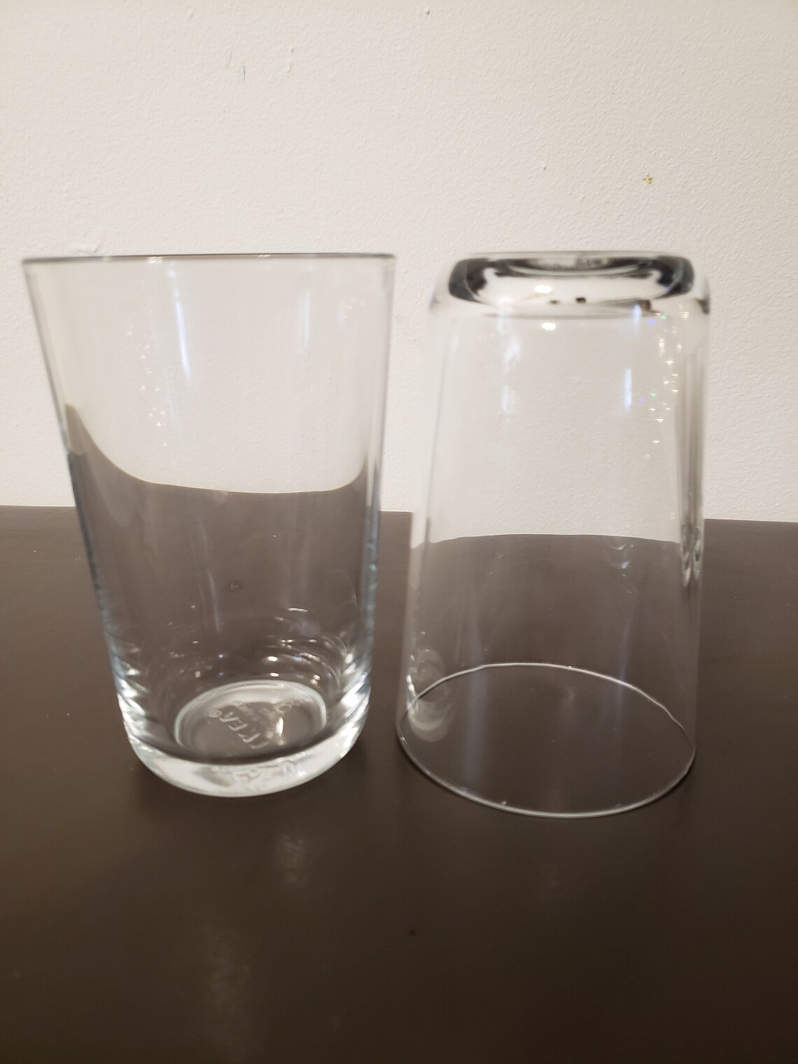 IKEA 2141 Glass Tumblers Clear 10 Oz. Drinking Glasses Made In Etsy