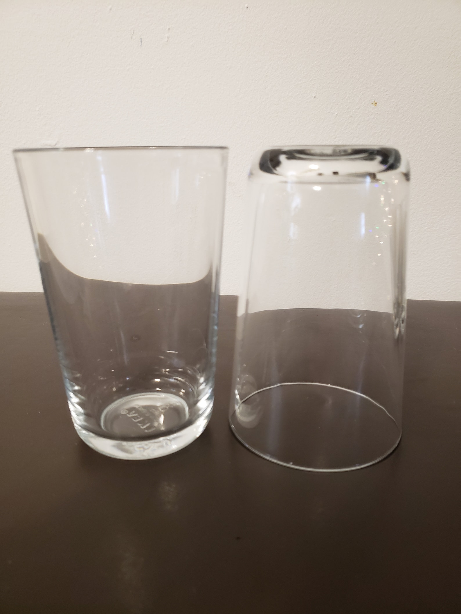 IKEA 2141 Glass Tumblers Clear 10 Oz. Drinking Glasses Made In Etsy