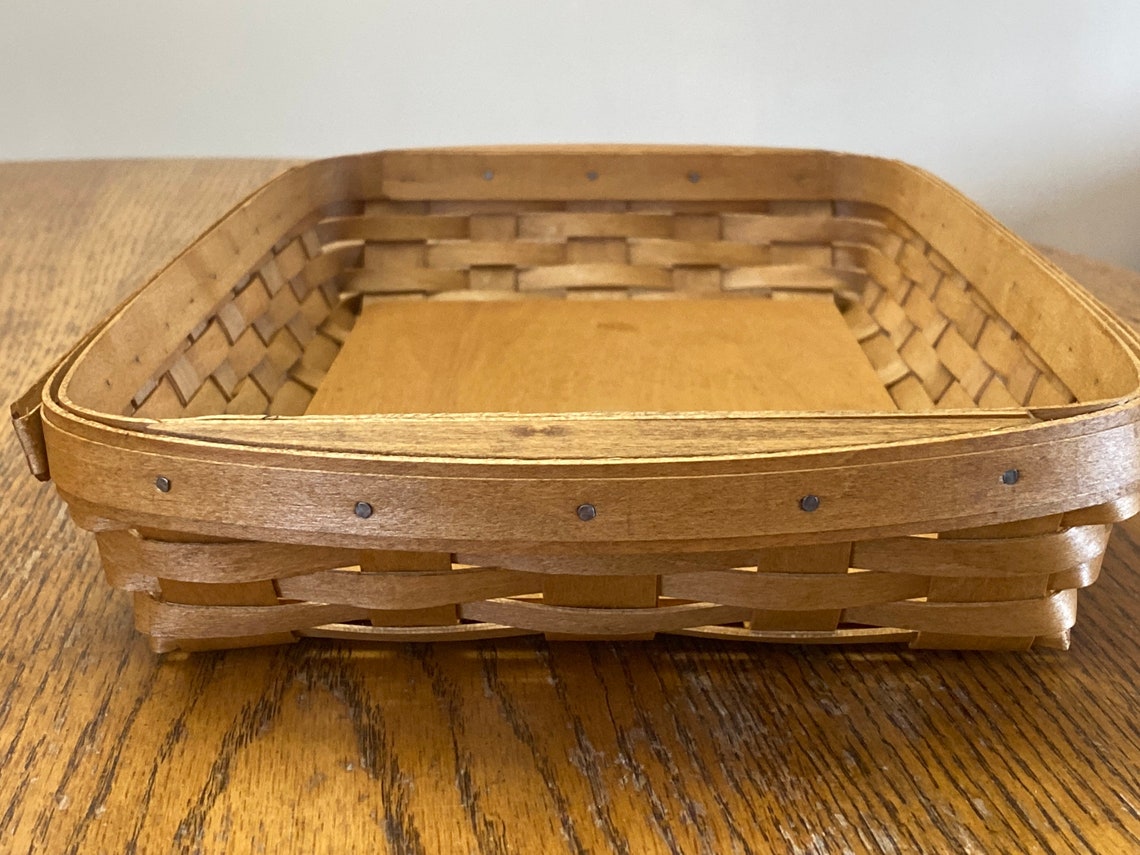 Longaberger Vintage 16 Serving Tray. Wood Basket. With Etsy