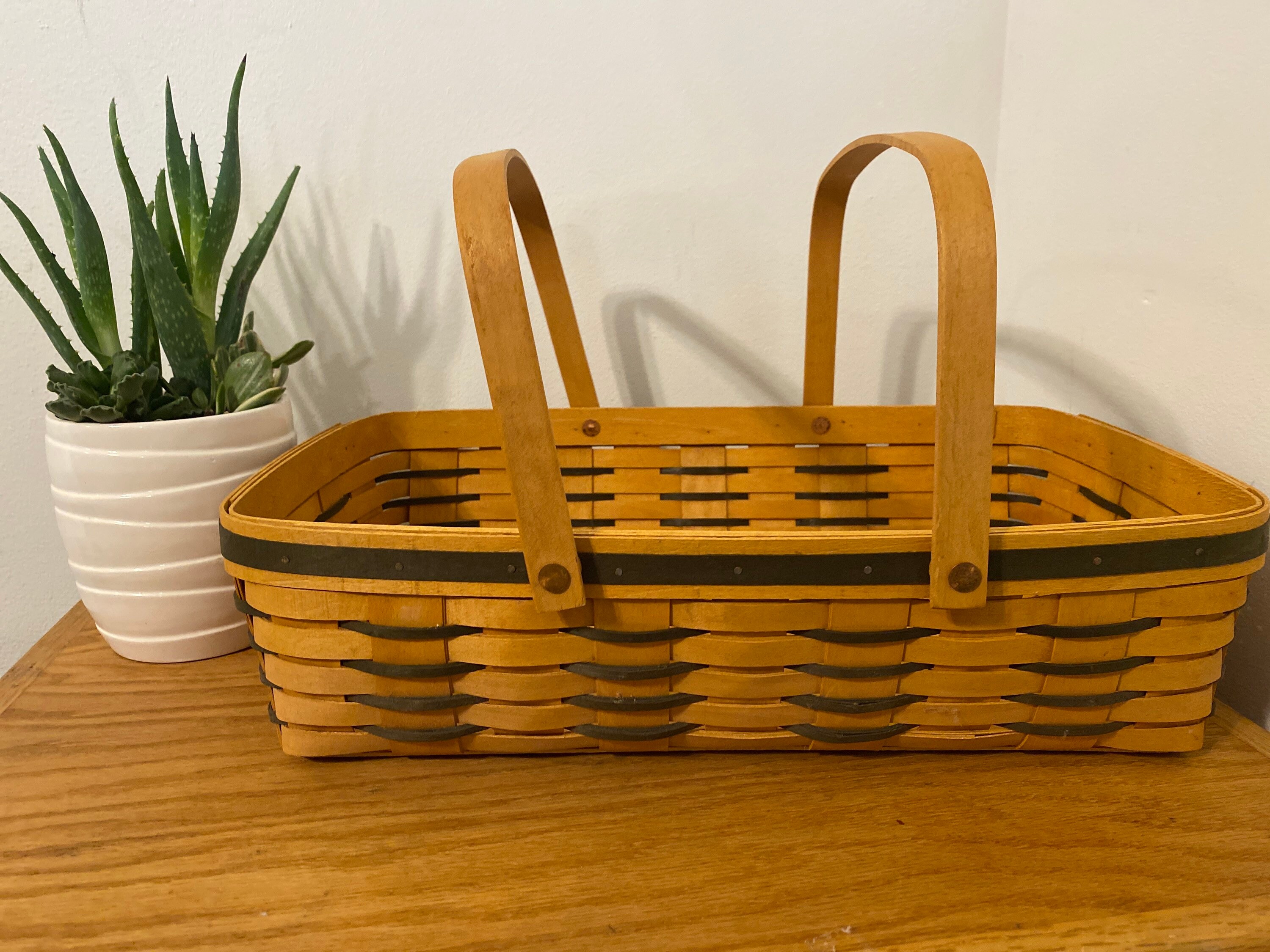 Vintage Longaberger 1997 Large 18 Gathering Basket With Etsy