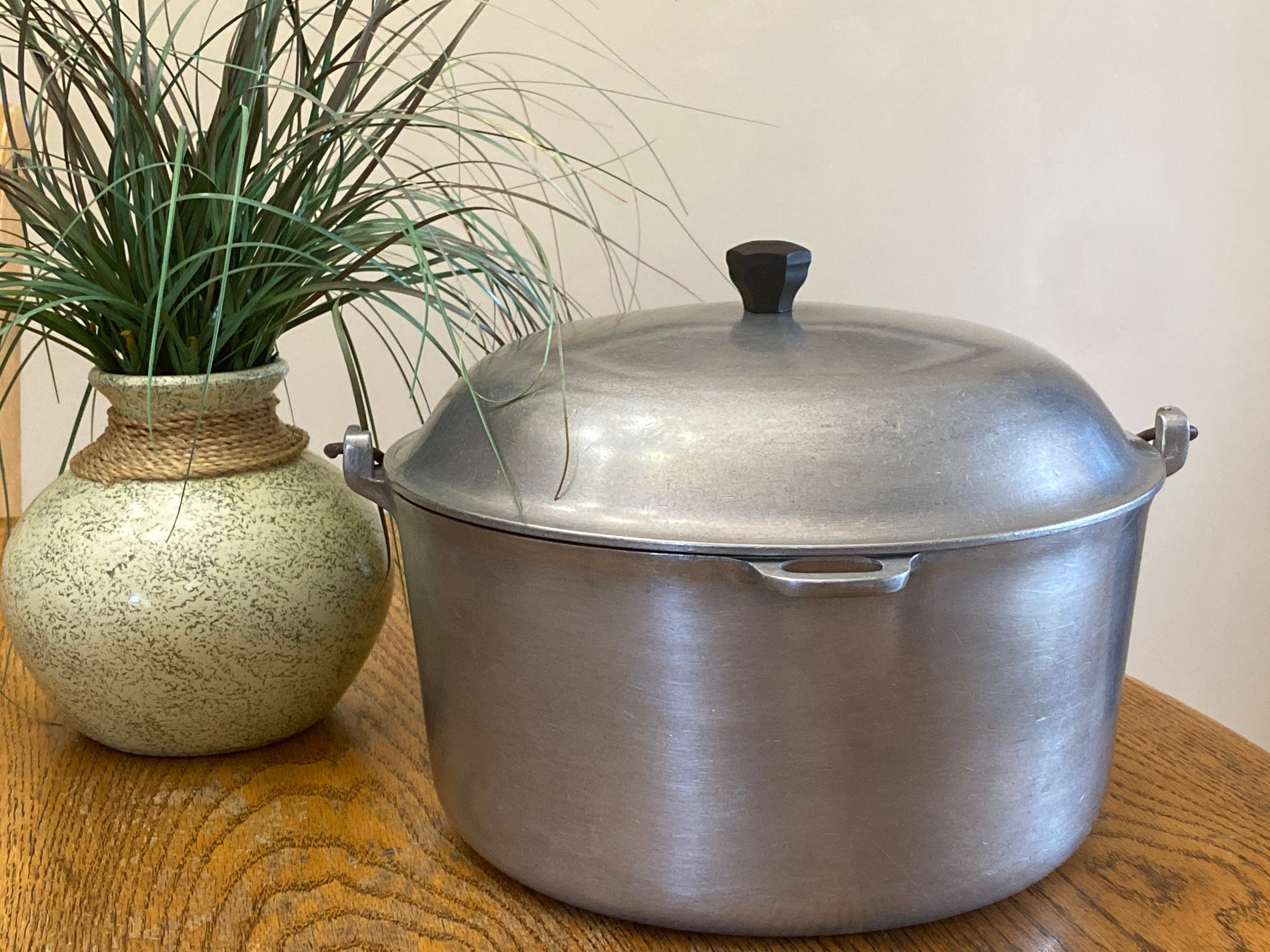 Vintage Majestic Cookware 6 Quart Aluminum Dutch Oven Pot & Lid W/ Bail  Handle