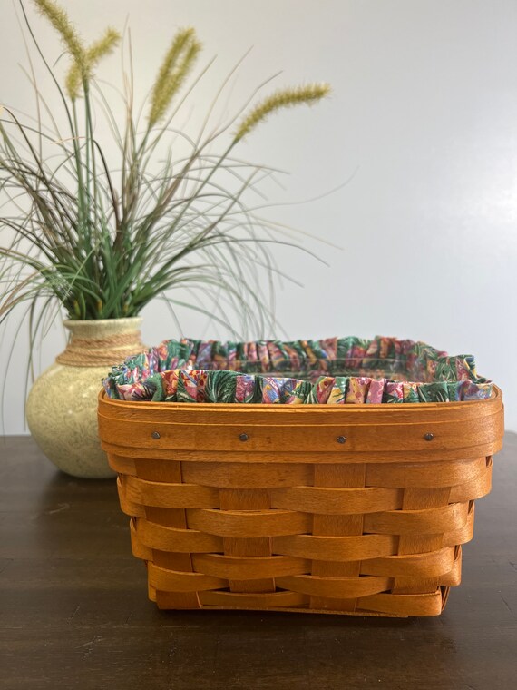 1996 Longaberger Large Berry Basket With Easter Liner & Etsy