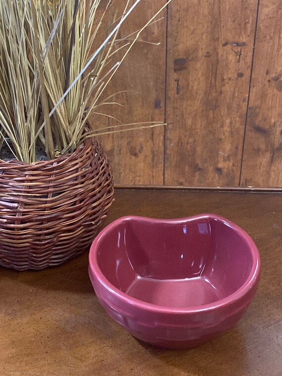 Interlocking Bowl Woven Traditions Paprika by Longaberger Etsy
