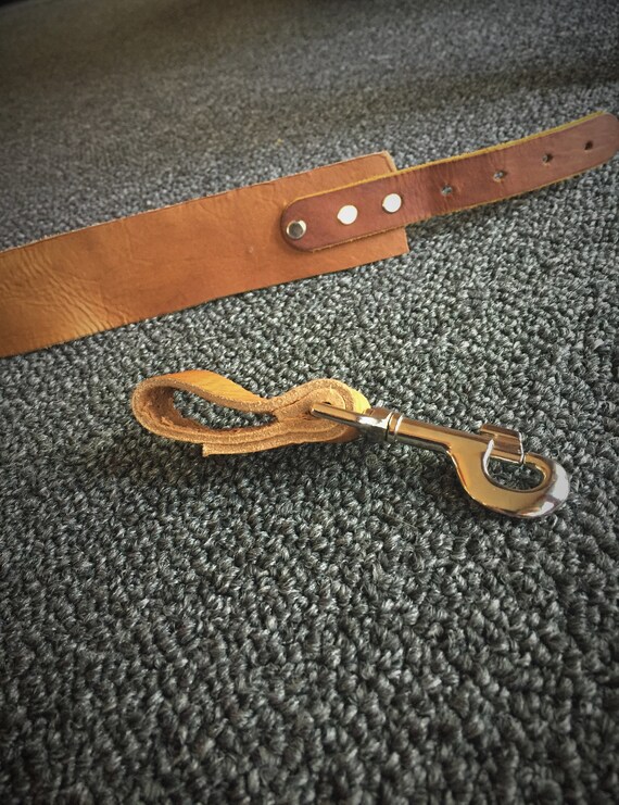 attach dog leash to belt