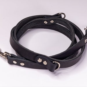 Leather Dog Leash multiway, handsfree, or classic style image 6