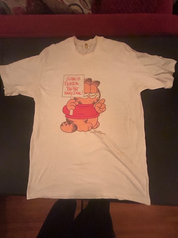 Rare GARFIELD tshirt this is Florida Paws 1978 xl