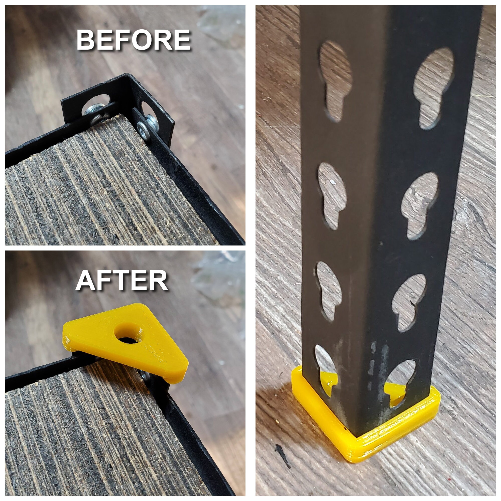 Steel Shelving Rubber Feet / Bumpers Vertical Beam Caps SET Etsy