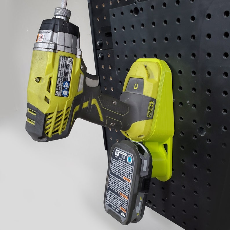 Ryobi ONE Tool and Battery Holder Pegboard Mount Etsy