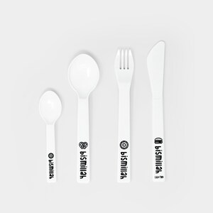 Bismillah Tableware Set with cutlery image 2