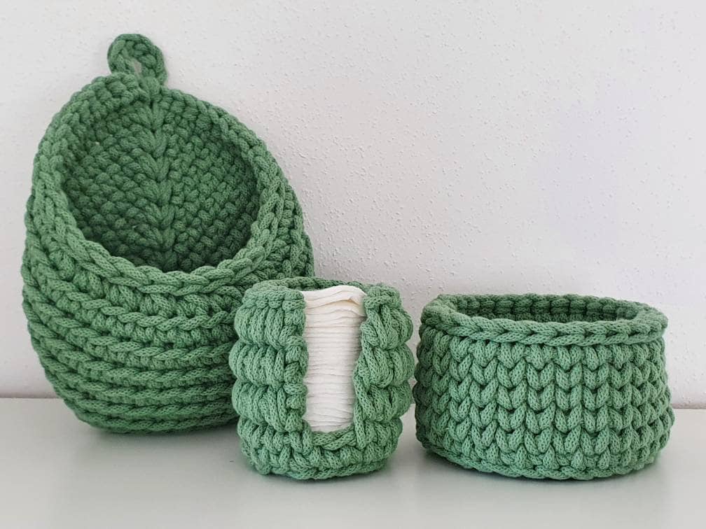 Almacenamiento en el baño que consta de 3 cestas una cesta | Etsy