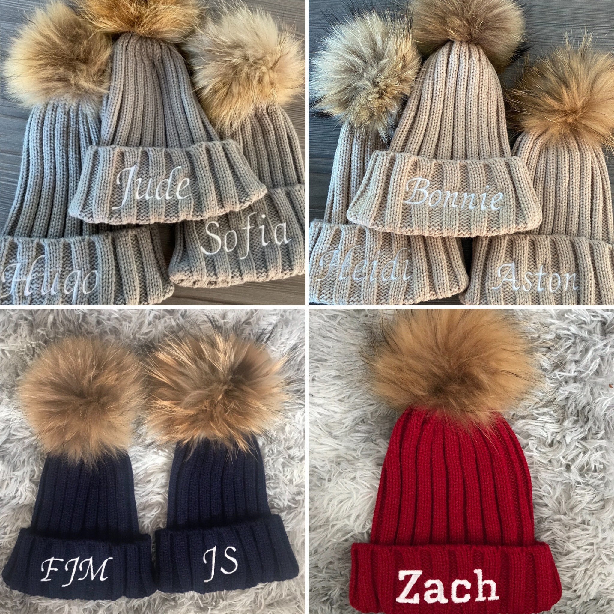 Personalised Pom Pom Hat