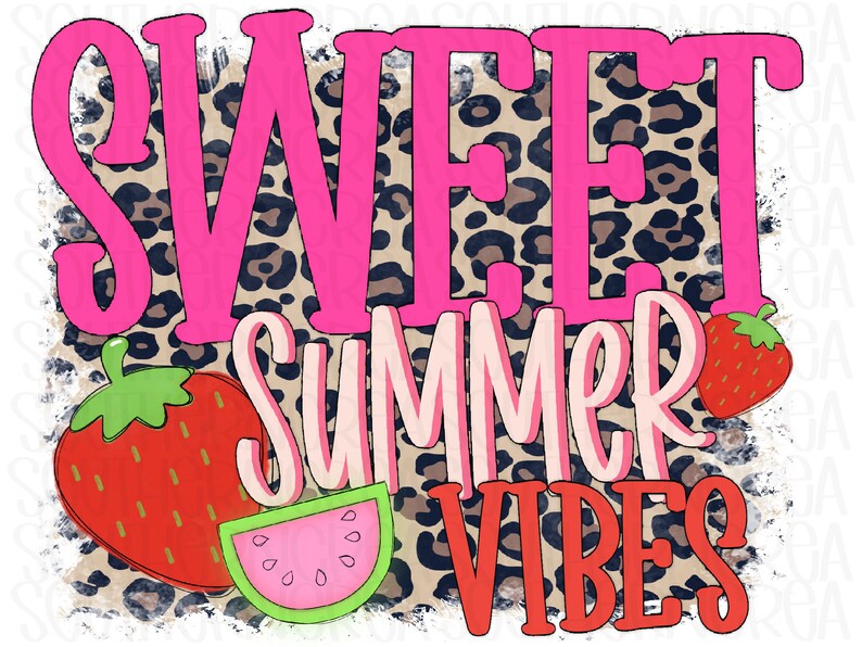 Summer Vibes PNG, Sweet Summer Vibes Digital Download, Summer PNG, Sublimation PNG, Sublimation Digital Download image 1
