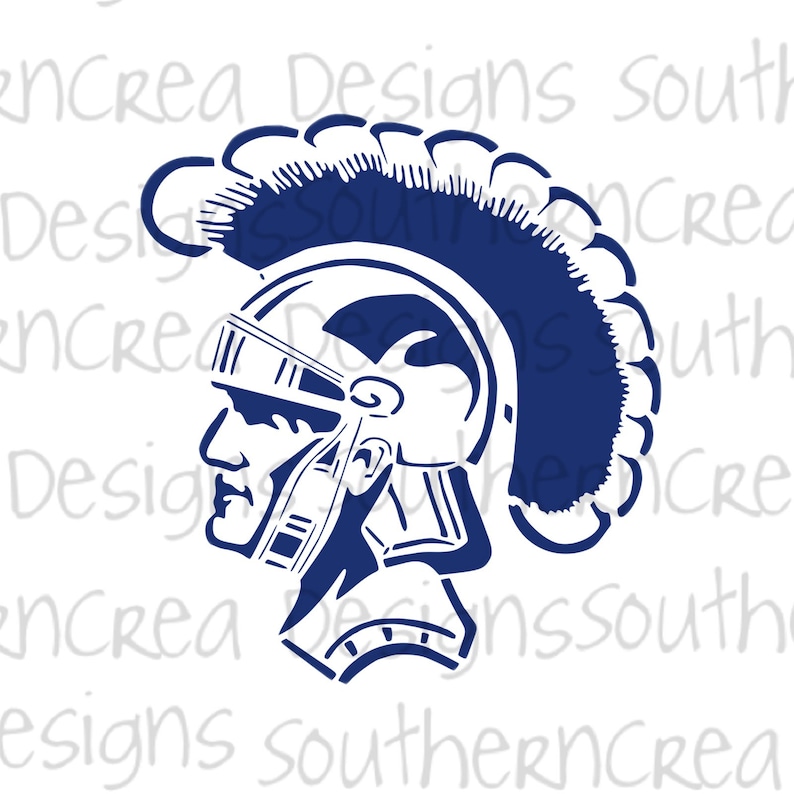 Trojan Head PNG, Trojan Digital Design, Téléchargement par sublimation, Chemise Design Sublimation Téléchargement numérique image 1