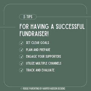 Fundraiser Bundle | Fundraiser Success Tips | INSTANT DOWNLOAD | Fundraiser Best Practices | Fundraising Tracker