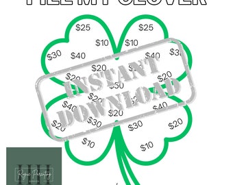 4H Fundraiser, Fill My Clover, INSTANT DOWNLOAD, Fundraiser, Generic Fundraiser, 600 dollar fundraiser