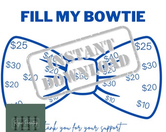 Fundraiser, Fill My Bow Tie, INSTANT DOWNLOAD, Fundraiser, Boys, Generic Fundraiser