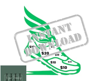 Track Fundraiser | Fill My Running Shoes | INSTANT DOWNLOAD | Fundraiser | Track Team | Cross Country Team | Cross Country Fundraiser