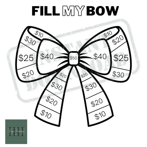 Cheer Fundraiser, Fill My Bow, INSTANT DOWNLOAD, Fundraiser, Cheer, Cheer Team