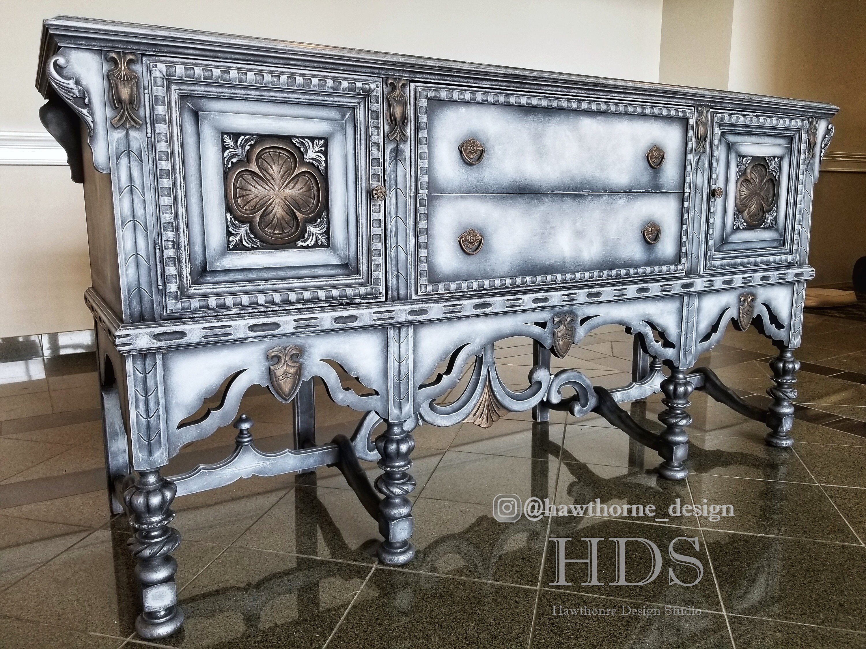 SOLD SOLD SOLD *** Do Not Purchase * Refinished Antique Buffet ...