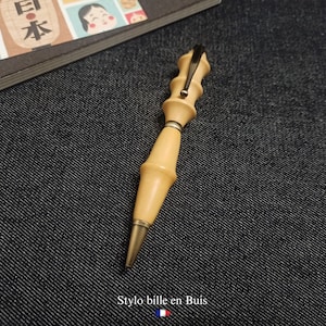 Handgemaakte buxushouten balpen